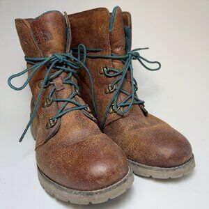 The North Face Womens 8 Leather Ballard Lace Up Boots